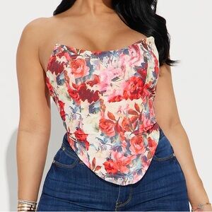 Floral Corset Top
